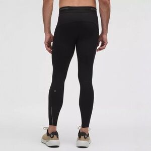 EUC [Lululemon] Black Base Layer Workout Stretch Tight Pant + Pockets | Mens XXL